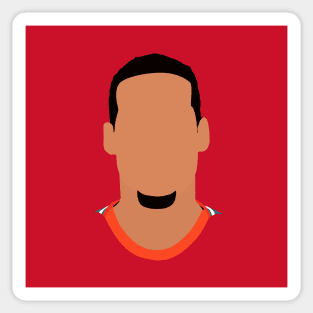 Virgil van Dijk Minimalistic Face Art Sticker